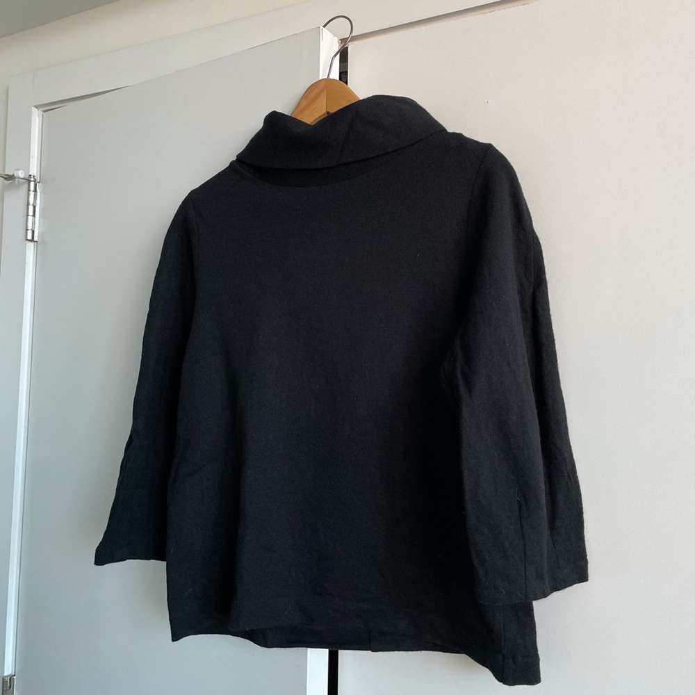 COS Cowl Neck Wool Sweatshirt in XS
